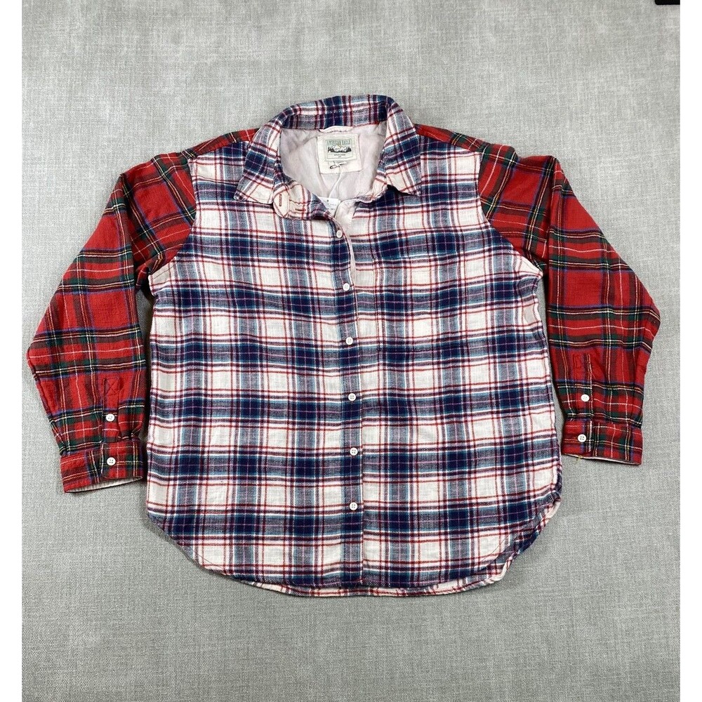 American Eagle Shirt Mens Medium Multi Plaid Button Down Flannel Soft Casual
